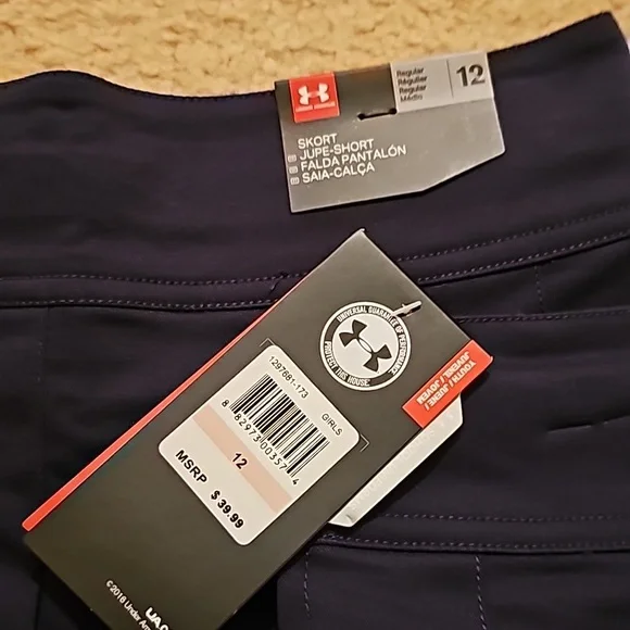 NWT set of 2 Navy Girls Tennis/Uniform Skorts - Picture 2 of 3